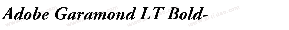 Adobe Garamond LT Bold字体转换